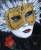 Masque de Venise, peinture acrylique sur toile de lin. Prix: 490 