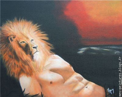 l'homme lion. prix: 300